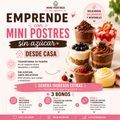 Emprende con mini postres sin azúcar + 3 bonos y gana $ 800.000 al mes